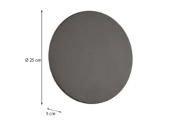 LED Außenwandleuchte Anthrazit 2er Set indirekte Beleuchtung Ø 25cm