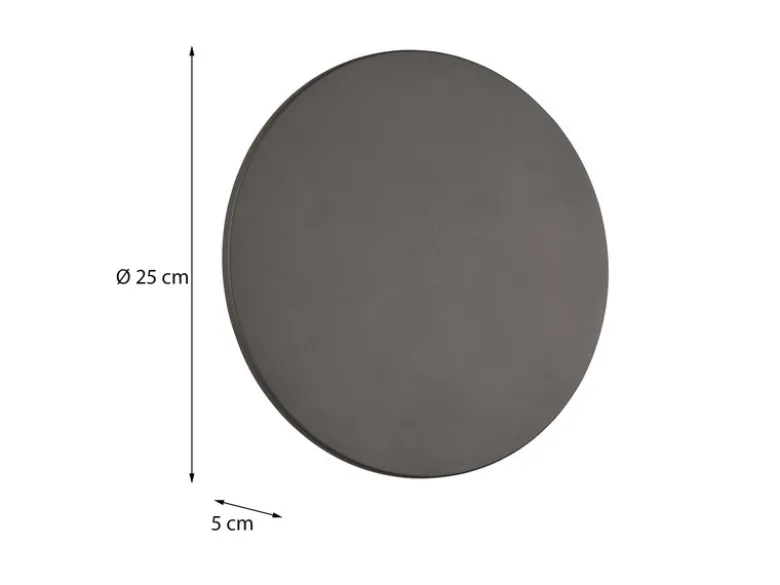LED Außenwandleuchte Anthrazit 2er Set indirekte Beleuchtung Ø 25cm