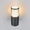 LED Außenwandleuchte aus Aluminium in Anthrazit, Höhe 20cm