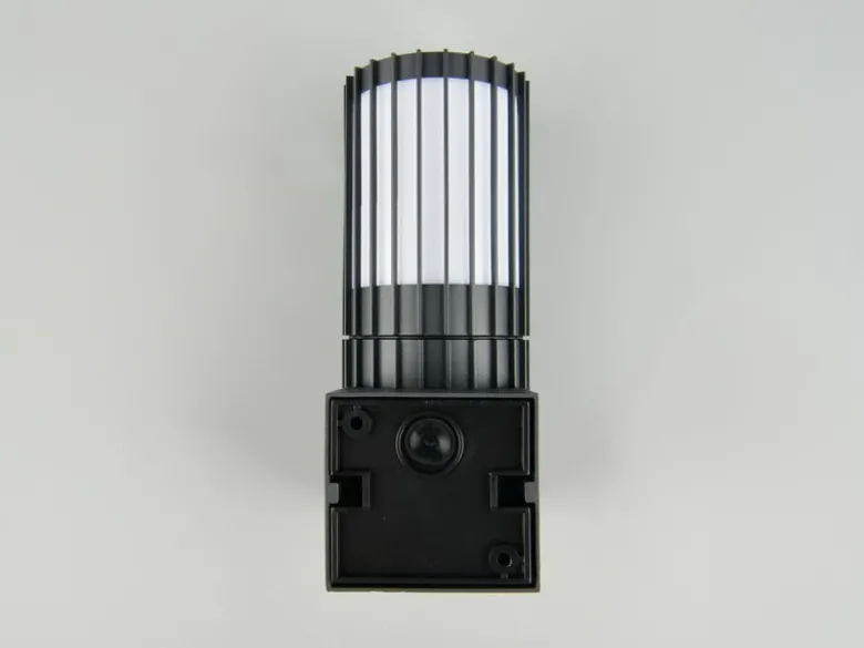 LED Außenwandleuchte aus Aluminium in Anthrazit, Höhe 20cm