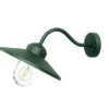 LED Außenwandleuchte aus Edelstahl in Tannengrün, Ausladung 42cm