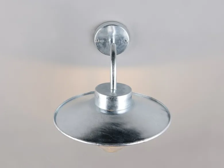 LED Außenwandleuchte aus Metall feuerverzinkt, Salzluft resistent, Höhe 26cm