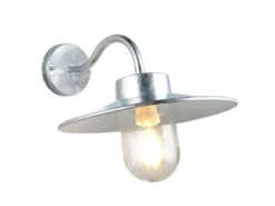 LED Außenwandleuchte aus Metall feuerverzinkt, Salzluft resistent, Höhe 26cm