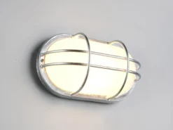LED Außenwandleuchte aus Metall feuerverzinkt, Salzluft resistent, Breite 26cm