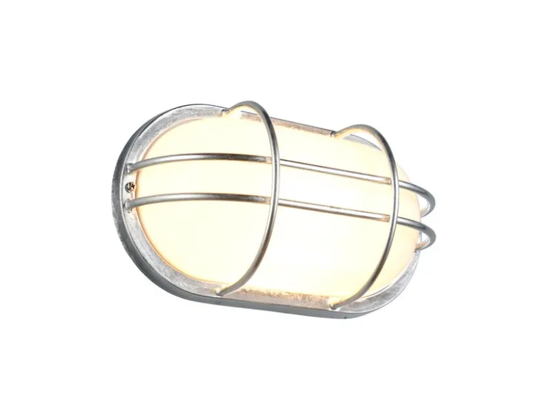 LED Außenwandleuchte aus Metall feuerverzinkt, Salzluft resistent, Breite 26cm