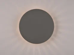 LED Außenwandleuchte BELLY Anthrazit, indirekte Beleuchtung Ø 25cm