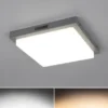 LED Außenwandleuchte BERMEJO mit Hausnummer & Bewegungsmelder 30 x 30cm