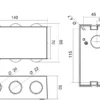 LED Außenwandleuchte CLYDE Anthrazit mit Up and Down Light, Breite 14cm