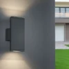 LED Außenwandleuchte COLORADO mit Up & Down, Anthrazit, IP54, Höhe 20cm