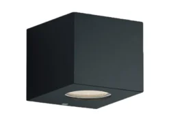 LED Außenwandleuchte CORDOBA Up and Down Light eckig in Schwarz