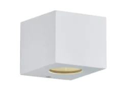 LED Außenwandleuchte CORDOBA Up and Down Light eckig in Weiß