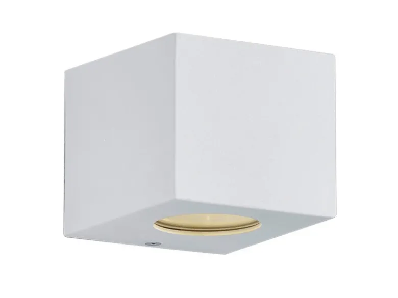 LED Außenwandleuchte CORDOBA Up and Down Light eckig in Weiß