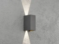 LED Außenwandleuchte CREMONA Up and Down Höhe 17cm, Anthrazit