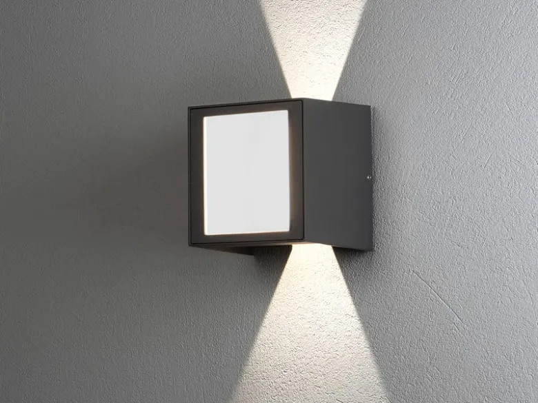 LED Außenwandleuchte CREMONA Up and Down Höhe 14,5cm, Anthrazit