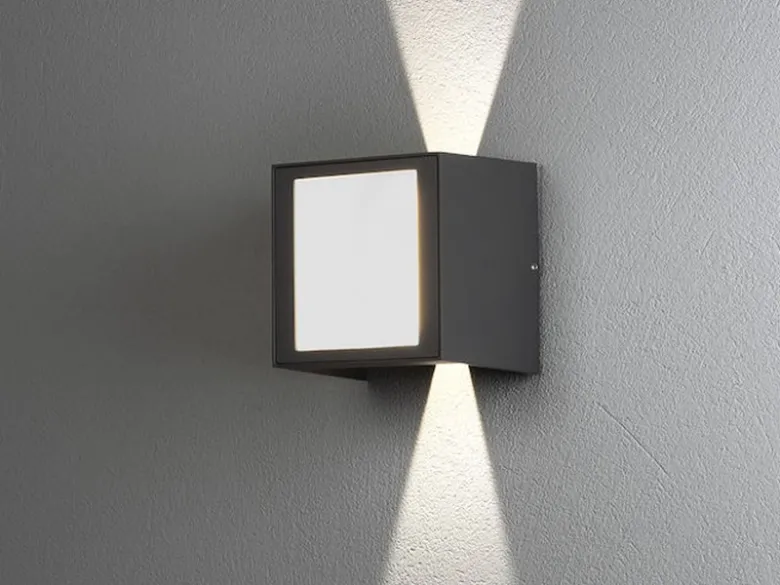 LED Außenwandleuchte CREMONA Up and Down Höhe 14,5cm, Anthrazit