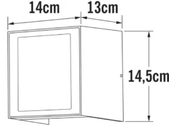 LED Außenwandleuchte CREMONA Up and Down Höhe 14,5cm, Anthrazit