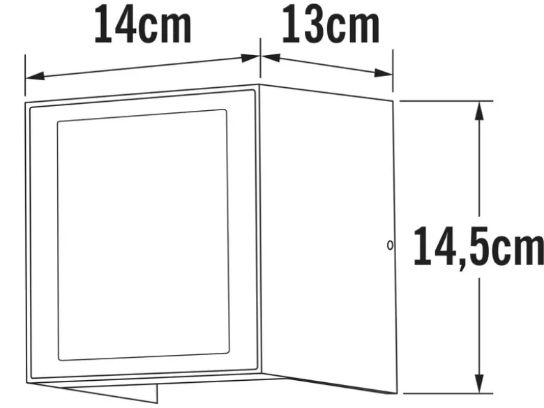 LED Außenwandleuchte CREMONA Up and Down Höhe 14,5cm, Anthrazit
