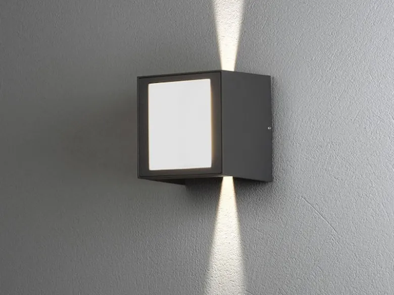 LED Außenwandleuchte CREMONA Up and Down Höhe 14,5cm, Anthrazit