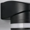 LED Außenwandleuchte CUSCO Downlight in Schwarz, Höhe 10cm