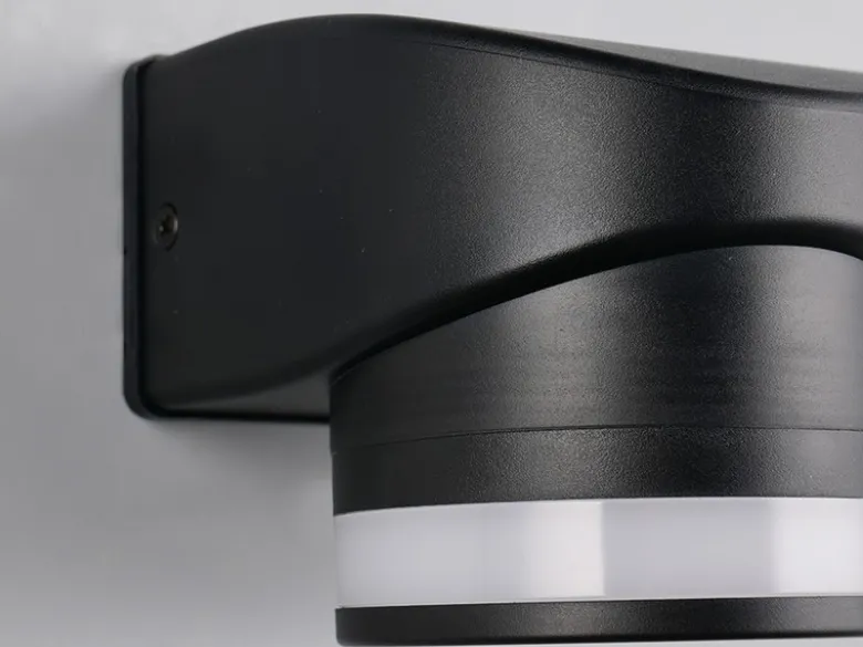 LED Außenwandleuchte CUSCO Downlight in Schwarz, Höhe 10cm