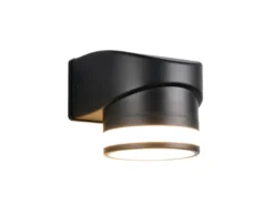 LED Außenwandleuchte CUSCO Downlight in Schwarz, Höhe 10cm