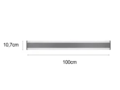 LED Außenwandleuchte DAWSON Up and Down Lichteffekt, Anthrazit 100cm lang