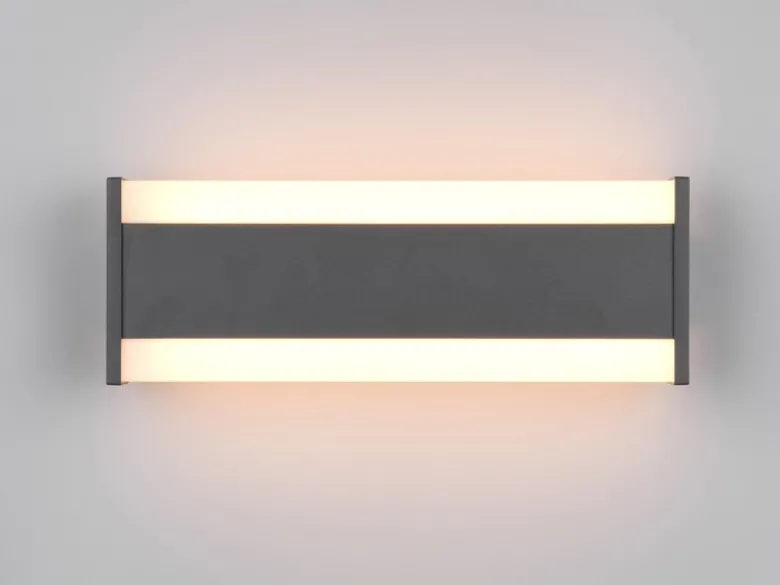 LED Außenwandleuchte DAWSON Up and Down Lichteffekt, Anthrazit Breite 30cm