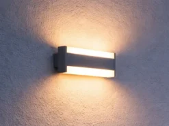 LED Außenwandleuchte DAWSON Up and Down Lichteffekt, Anthrazit Breite 30cm