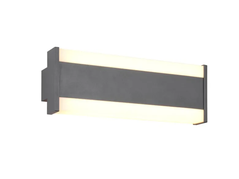 LED Außenwandleuchte DAWSON Up and Down Lichteffekt, Anthrazit Breite 30cm