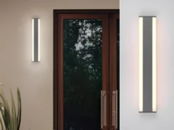 LED Außenwandleuchte DAWSON Up and Down Lichteffekt, Anthrazit 60cm lang