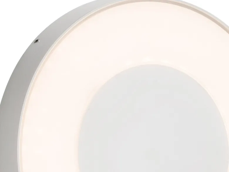 LED Außenwandleuchte / Deckenleuchte CARRARA weiß inkl. Fernbedienung, 25W