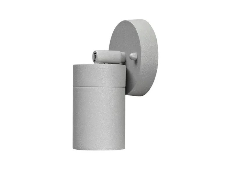 LED Außenwandleuchte Downlight schwenkbar, Höhe 15cm, Grau