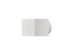LED Außenwandleuchte eckiger Wandspot Up-Down, Höhe 9cm, Weiß