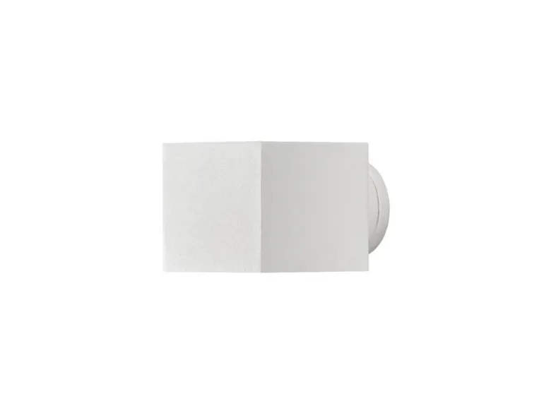 LED Außenwandleuchte eckiger Wandspot Up-Down, Höhe 9cm, Weiß
