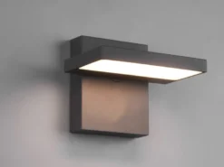 LED Außenwandleuchte 2er Set Downlight schwenkbar in Anthrazit