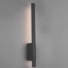 LED Außenwandleuchte 2er Set in Anthrazit - indirekte Wandbeleuchtung