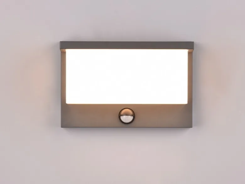 LED Außenwandleuchte 2er SET mit Bewegungsmelder, Breite 23cm