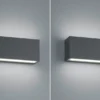 LED Außenwandleuchte 2er Set Up- & Down Light in Anthrazit