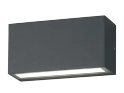 LED Außenwandleuchte 2er Set Up- & Down Light in Anthrazit