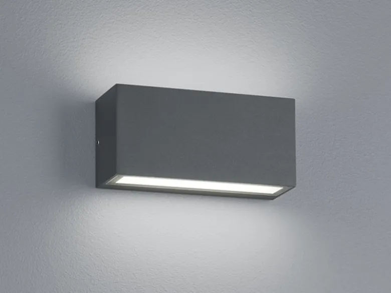 LED Außenwandleuchte 2er Set Up- & Down Light in Anthrazit