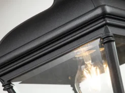 LED Außenwandleuchte große Landhausstil Hängelaterne, Höhe 42cm