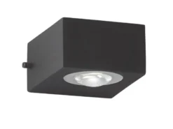 LED Außenwandleuchte HELSINKI Schwarz Up and Down, Breite 8cm