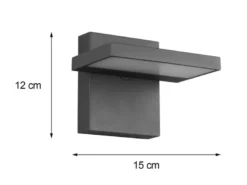 LED Außenwandleuchte HORTON Downlight schwenkbar in Anthrazit