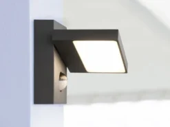 LED Außenwandleuchte HORTON schwenkbar mit Bewegungsmelder