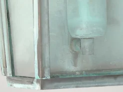 LED Außenwandleuchte im Landhausstil mit Patina, Höhe 37,5cm