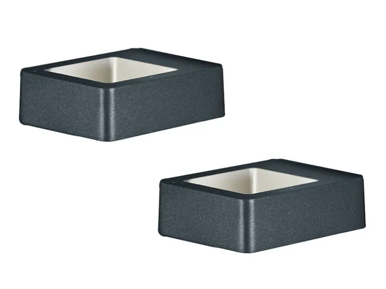LED Außenwandleuchte in Anthrazit - 2er SET Außenbeleuchtung für Haus & Garten