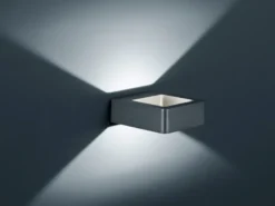 LED Außenwandleuchte in Anthrazit - 2er SET Außenbeleuchtung für Haus & Garten