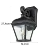 LED Außenwandleuchte kleine Landhausstil Hängelaterne, Höhe 27,5cm