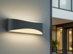 LED Außenwandleuchte KONDA in Anthrazit mit Up- & Downbeleuchtung, IP65