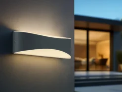 LED Außenwandleuchte KONDA in Anthrazit mit Up- & Downbeleuchtung, IP65
